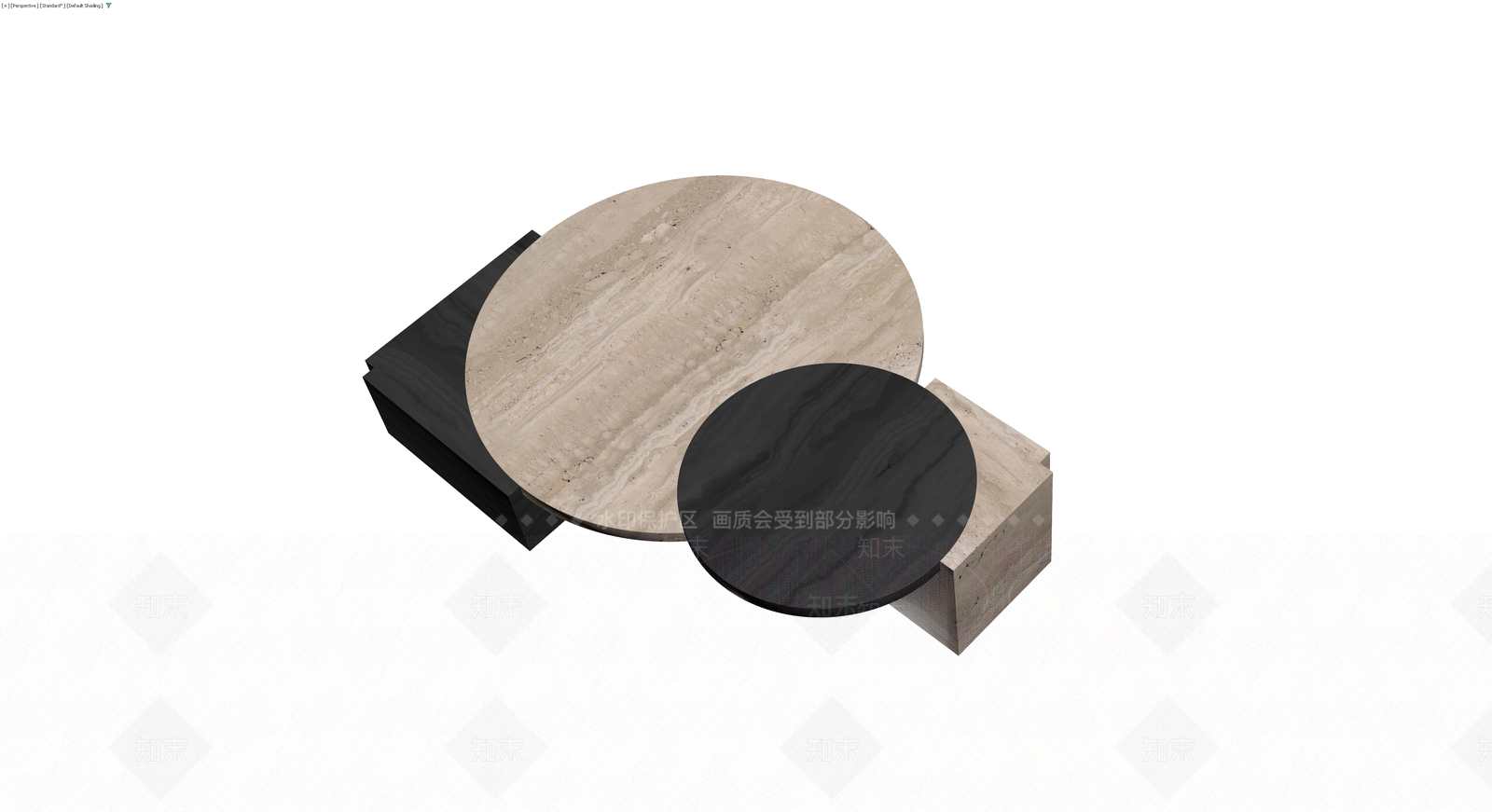 现代组合茶几3D模型下载【ID:1229848926】