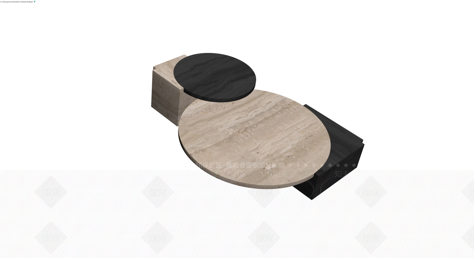 现代组合茶几3D模型下载【ID:1229848926】