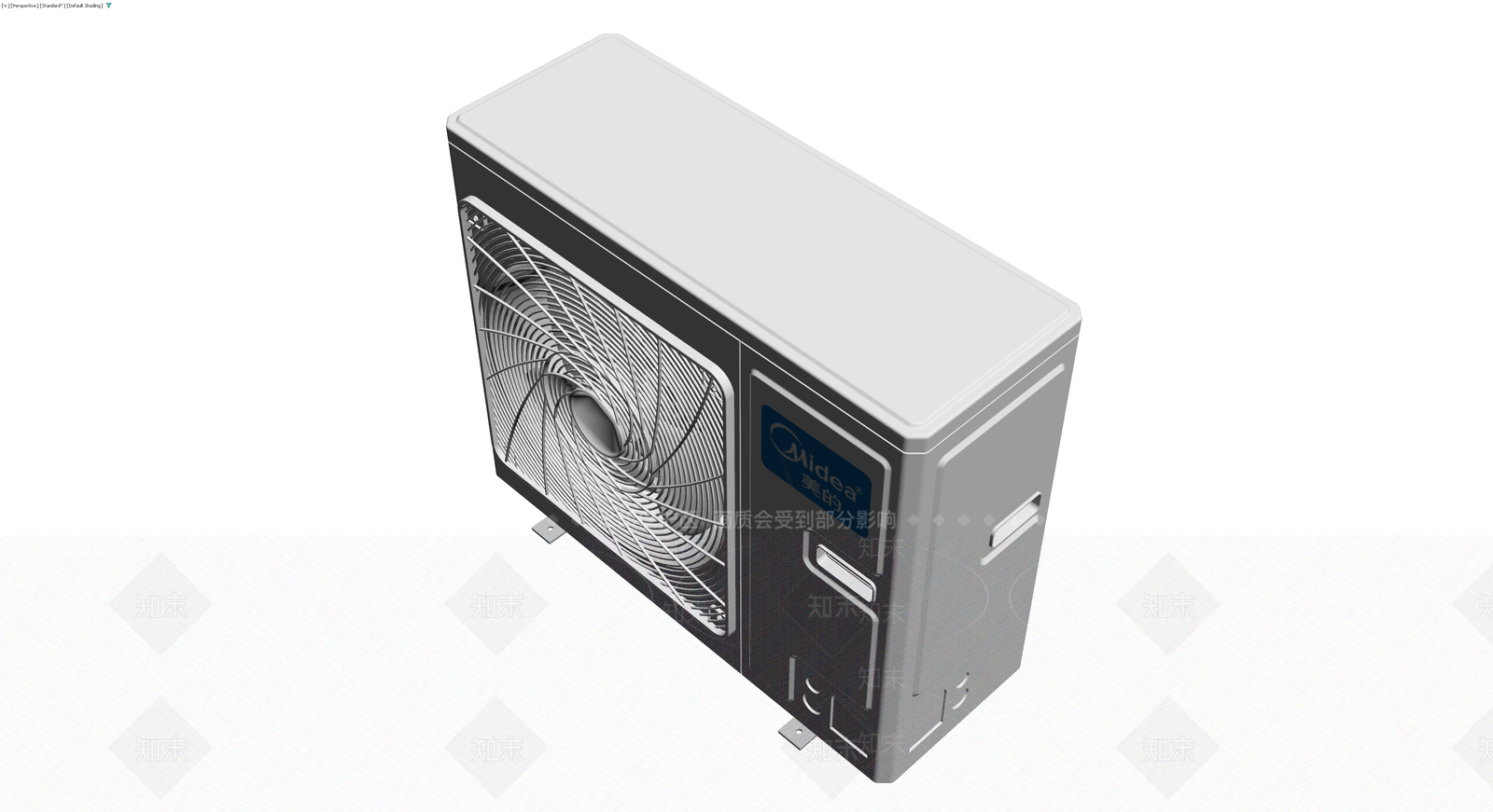 美的空调外机模型3D模型下载【ID:1230321049】