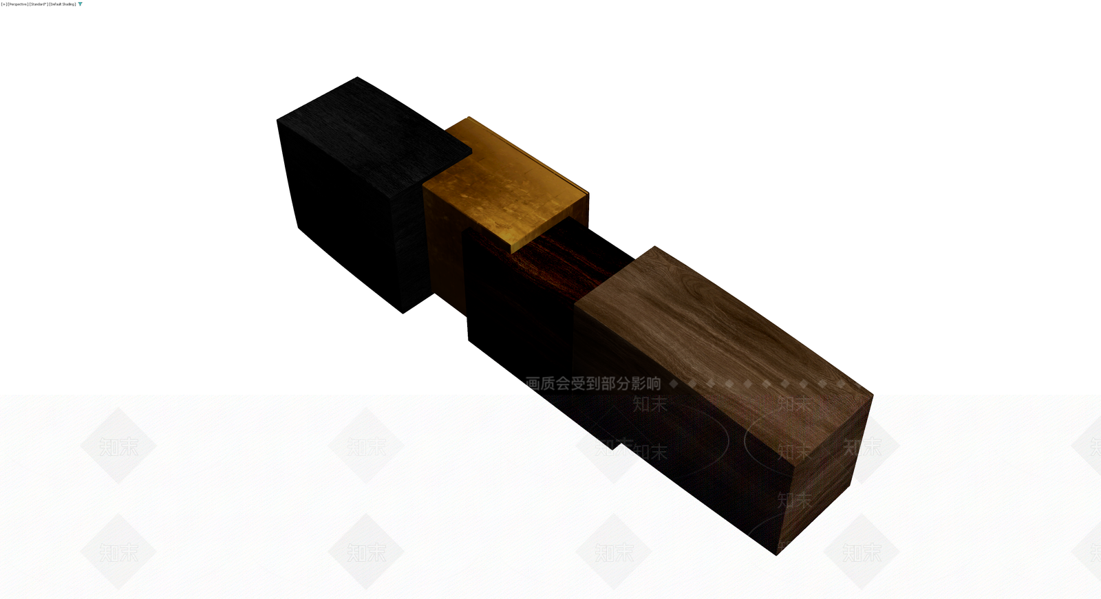 多材质拼接长方体3D模型下载【ID:1230372584】