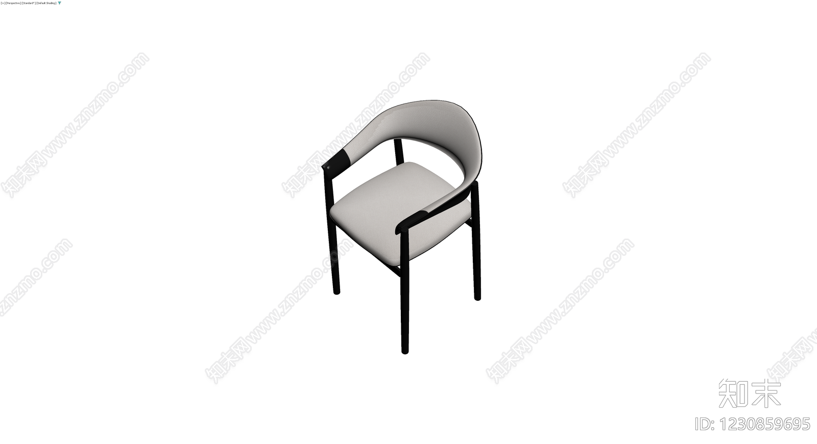 现代简约扶手椅3D模型下载【ID:1230859695】