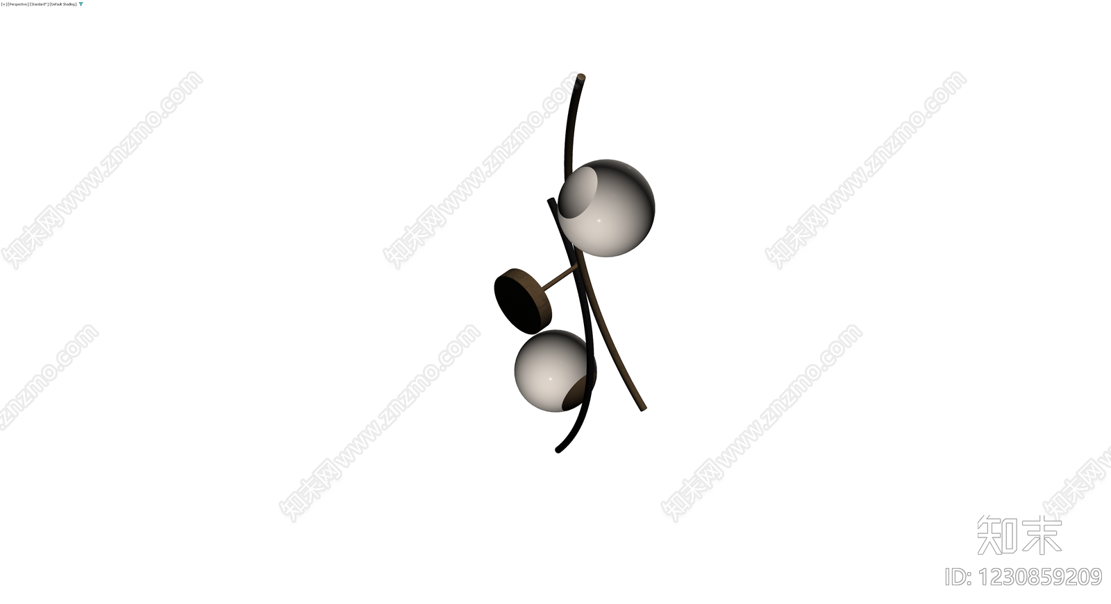 现代双头壁灯模型3D模型下载【ID:1230859209】