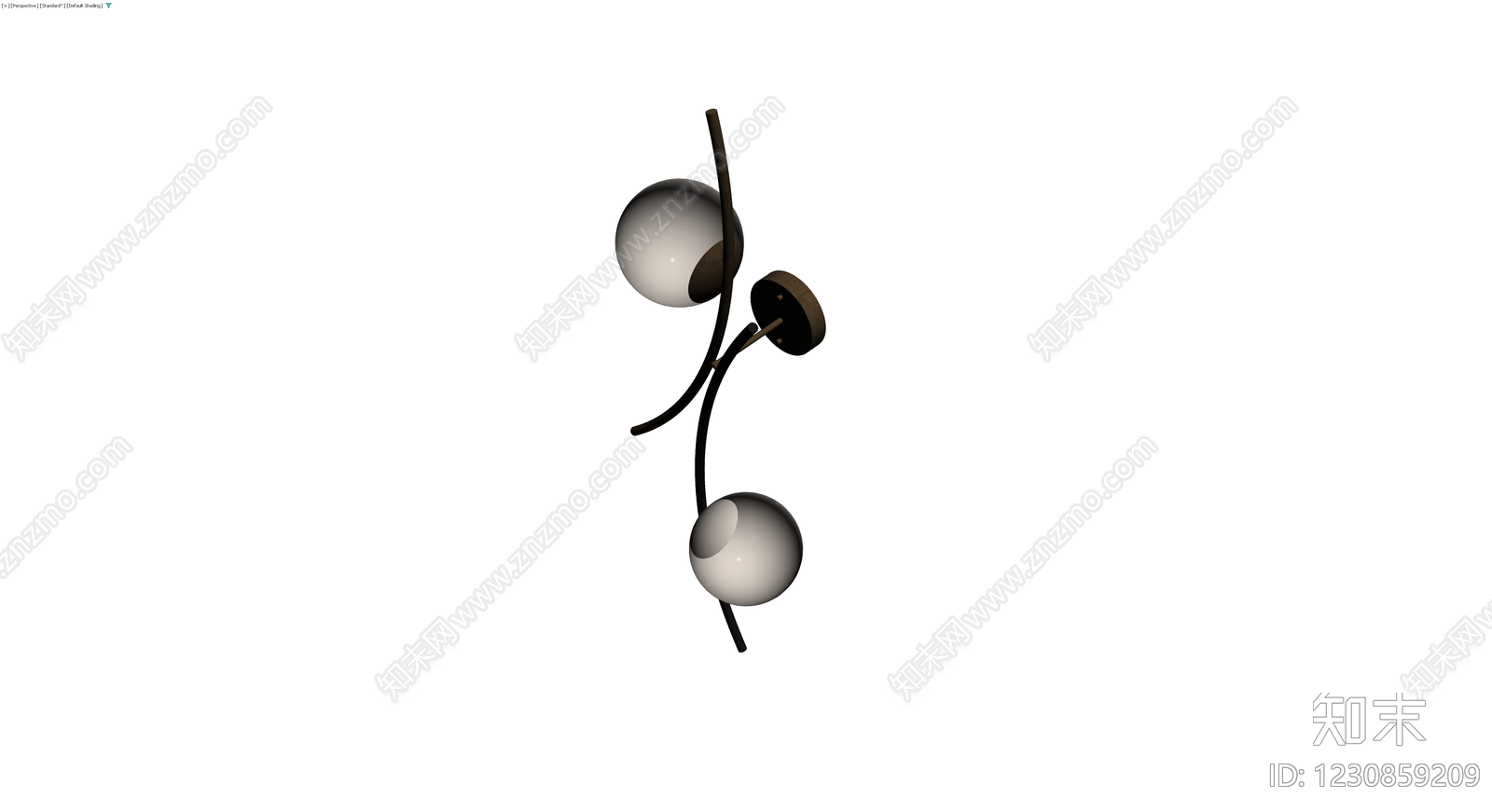 现代双头壁灯模型3D模型下载【ID:1230859209】