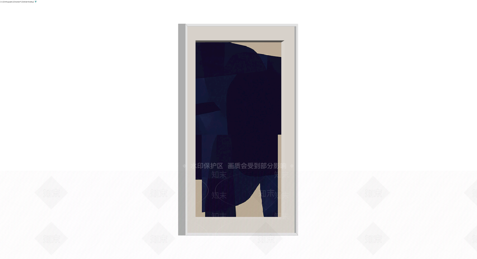 抽象风格挂画装饰3D模型下载【ID:1229601773】