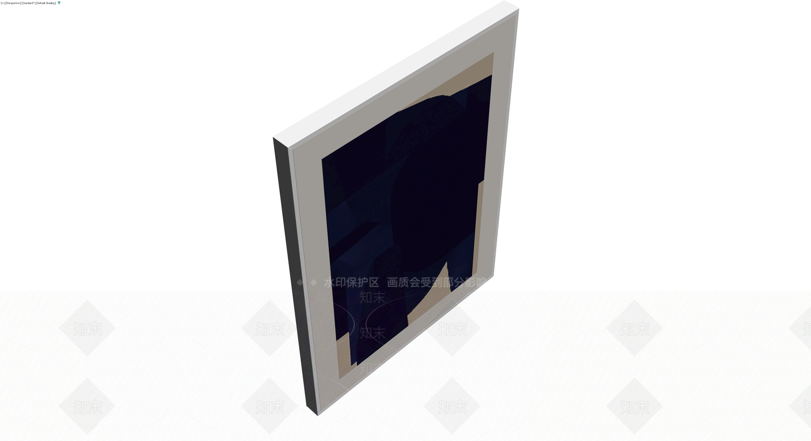 抽象风格挂画装饰3D模型下载【ID:1229601773】