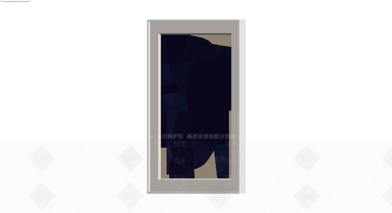 抽象风格挂画装饰3D模型下载【ID:1229601773】