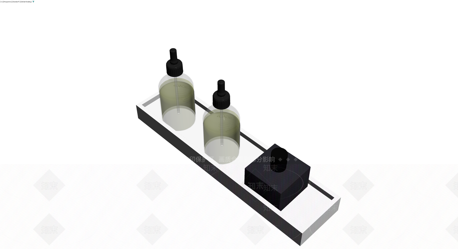 洗护用品陈列托盘组合3D模型下载【ID:1230748348】