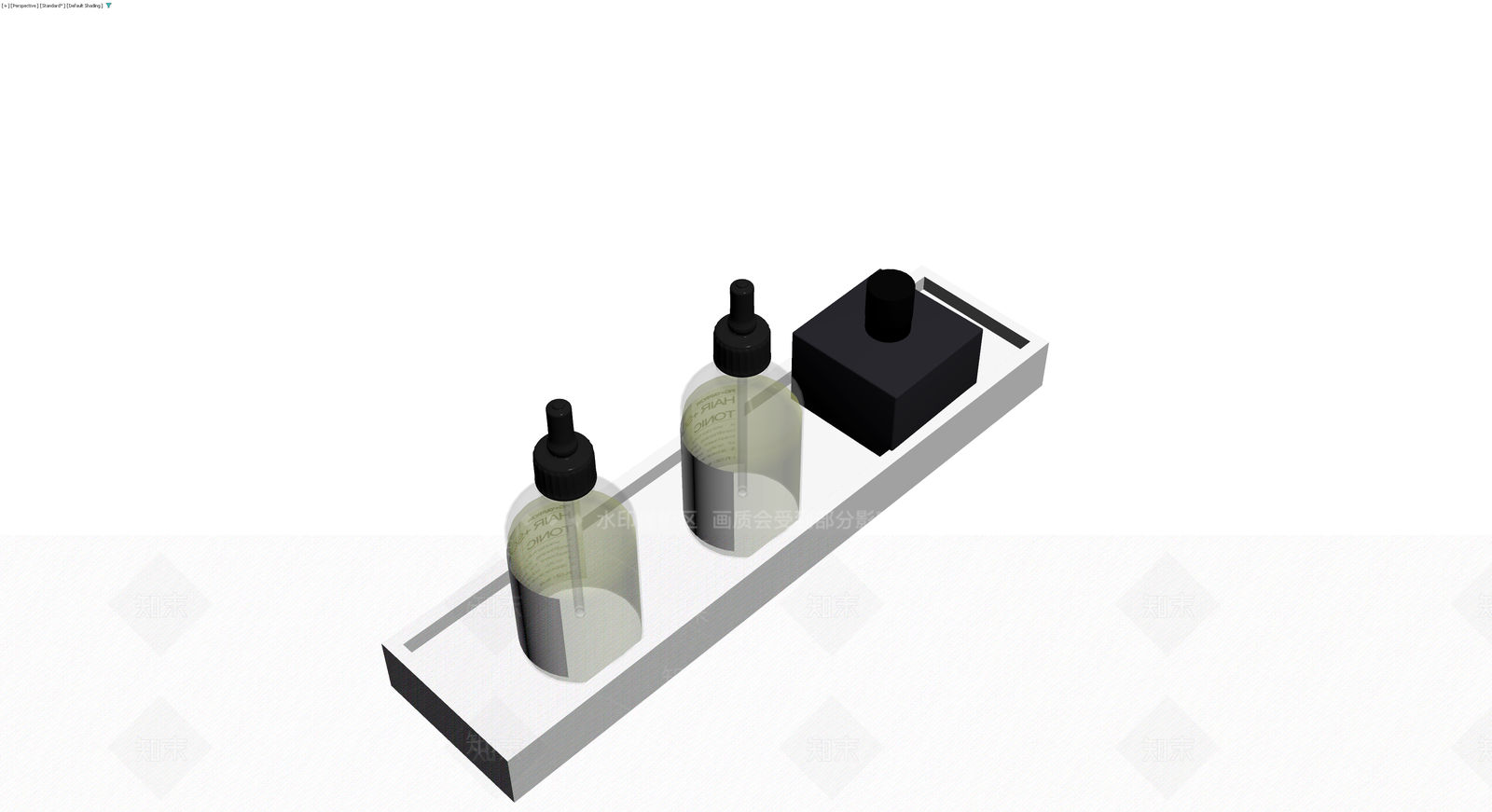 洗护用品陈列托盘组合3D模型下载【ID:1230748348】