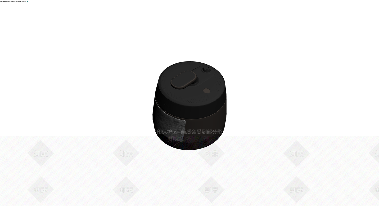黑色圆柱形电器模型3D模型下载【ID:1229889921】