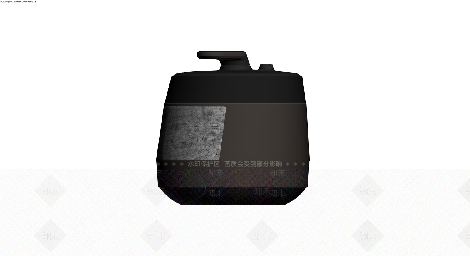 黑色圆柱形电器模型3D模型下载【ID:1229889921】
