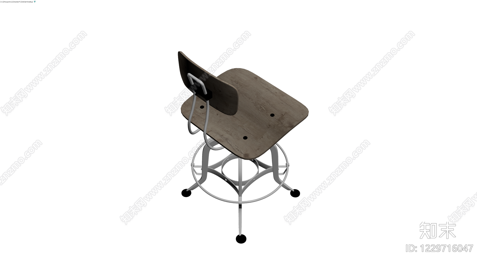 木质座面升降椅3D模型下载【ID:1229716047】