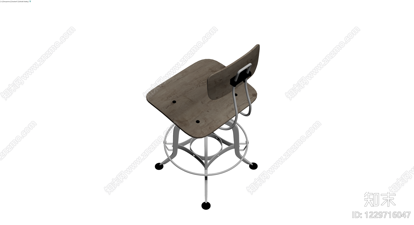 木质座面升降椅3D模型下载【ID:1229716047】