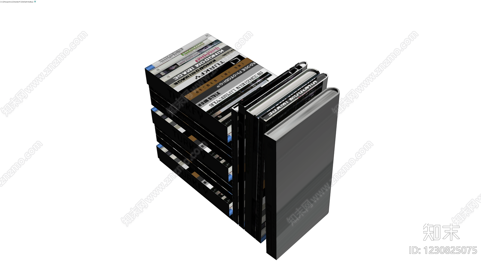书籍与包装盒组合3D模型下载【ID:1230825075】