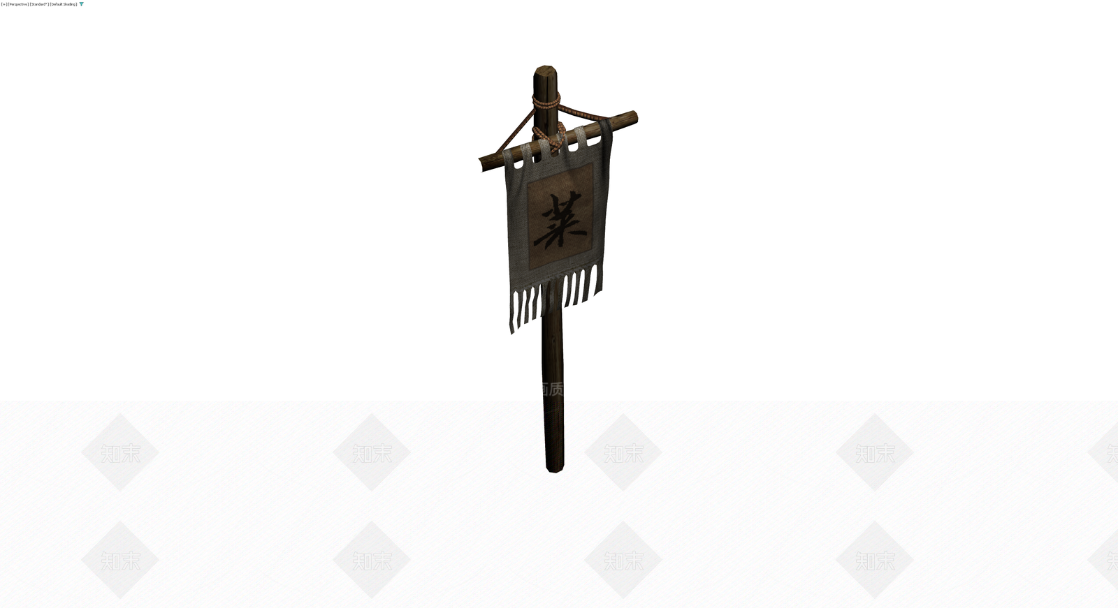 日式布帘招牌3D模型下载【ID:1230363733】