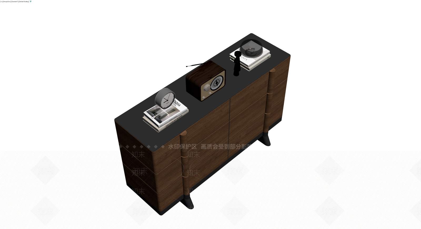 现代风格木质斗柜3D模型下载【ID:1229982121】