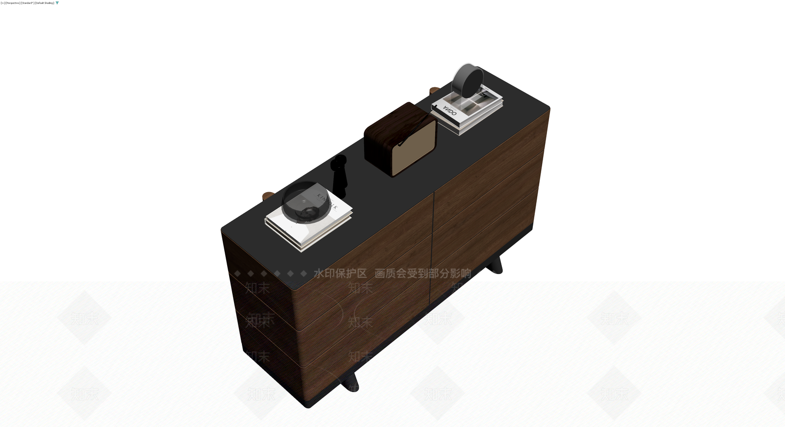 现代风格木质斗柜3D模型下载【ID:1229982121】