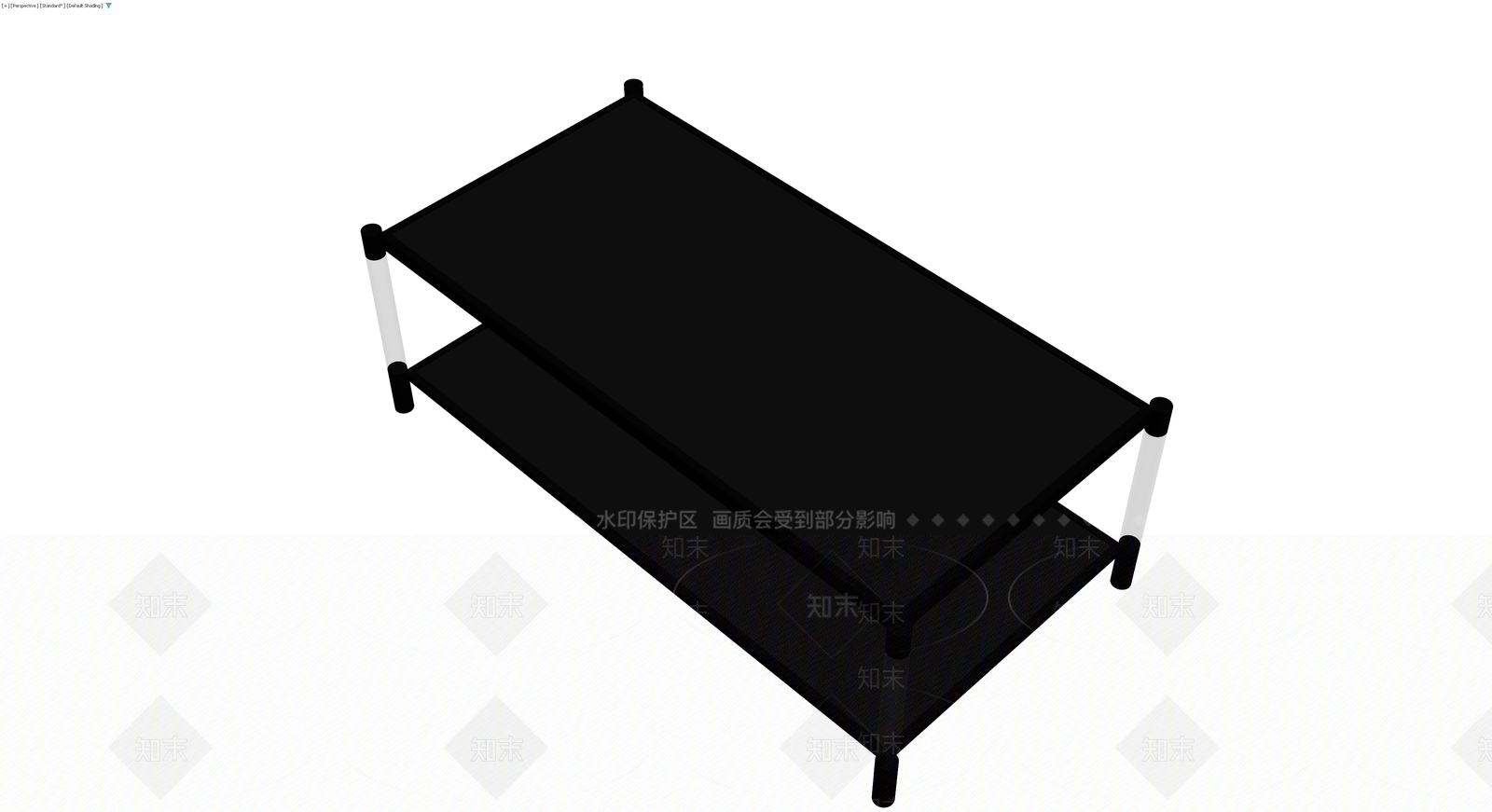 黑色双层茶几模型3D模型下载【ID:1230086381】