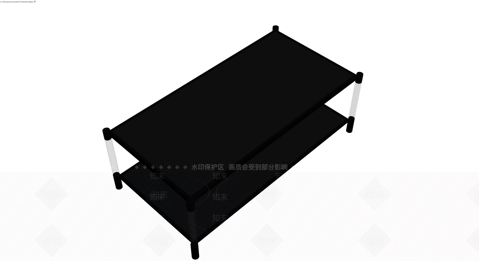 黑色双层茶几模型3D模型下载【ID:1230086381】