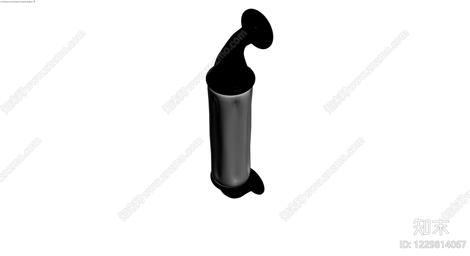 黑白弯管造型摆件3D模型下载【ID:1229814067】