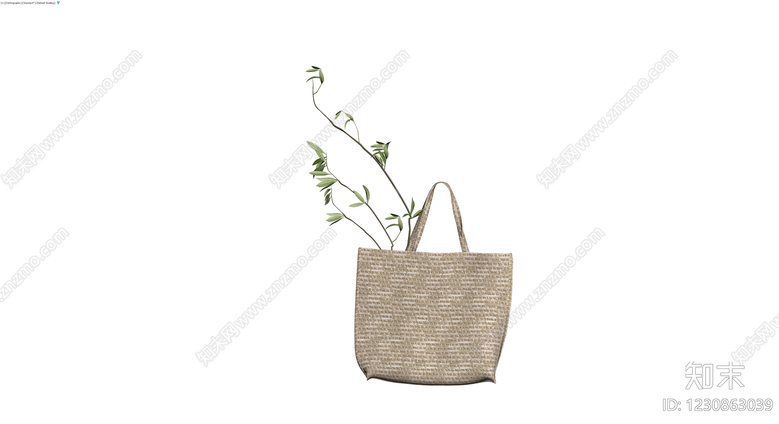 编织纹理手提袋模型3D模型下载【ID:1230863039】