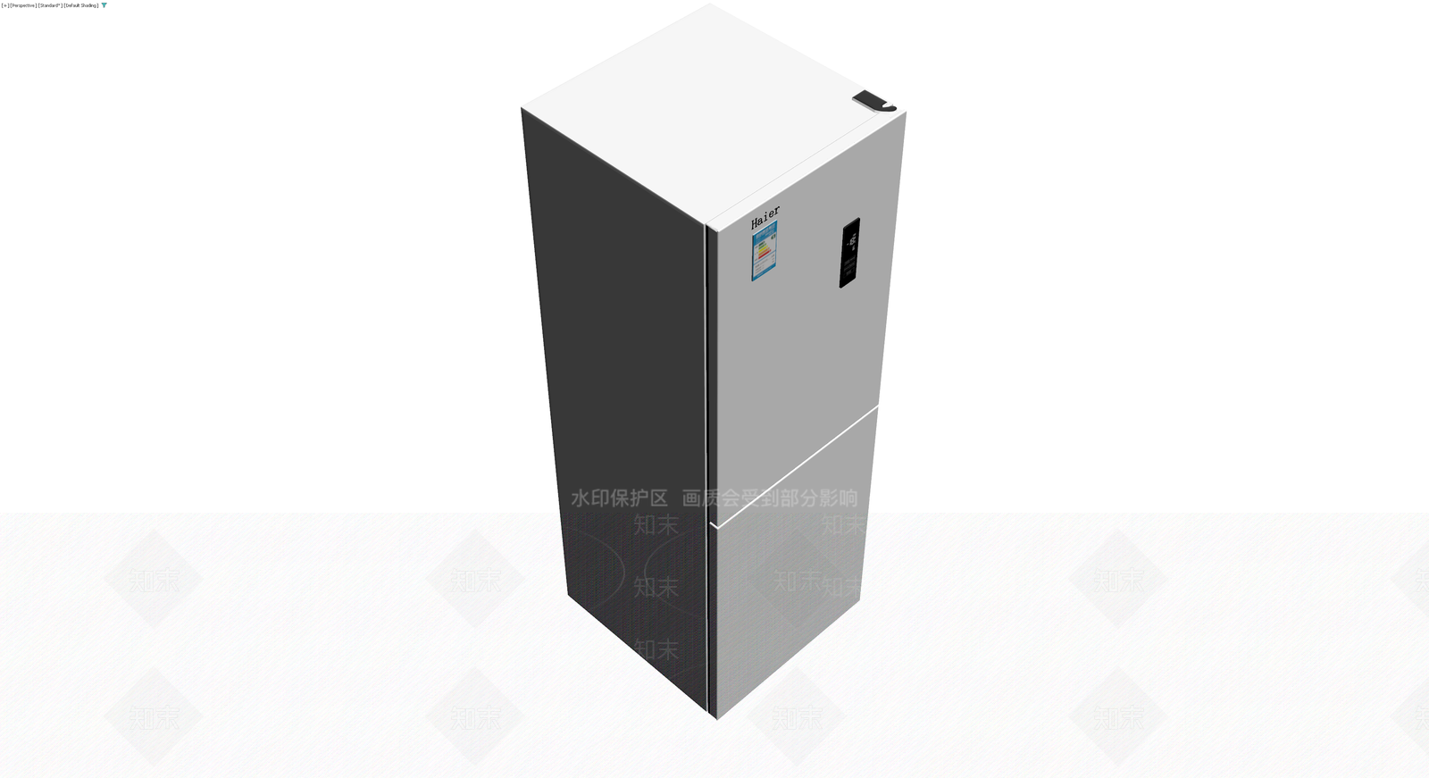 海尔双门冰箱模型3D模型下载【ID:1229653685】