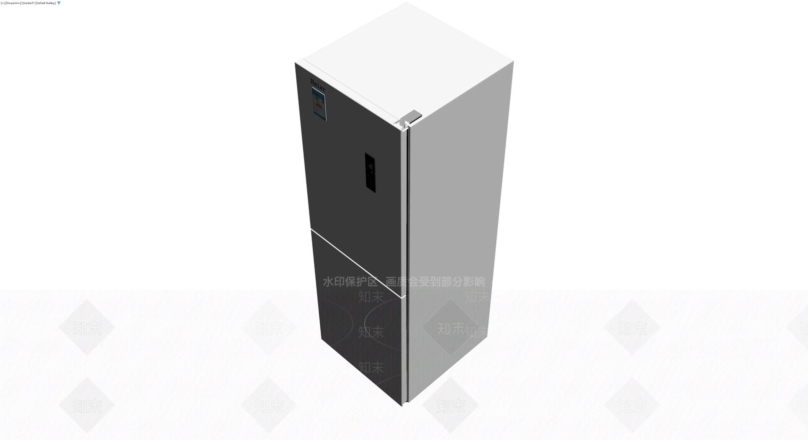 海尔双门冰箱模型3D模型下载【ID:1229653685】