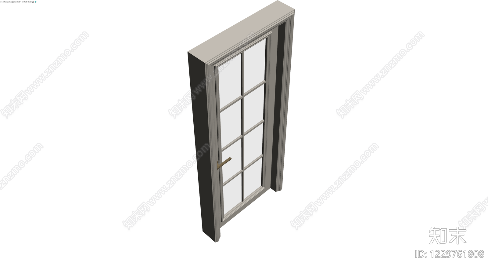 带框八格玻璃门模型3D模型下载【ID:1229761808】