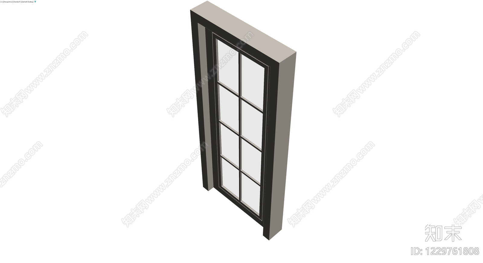 带框八格玻璃门模型3D模型下载【ID:1229761808】