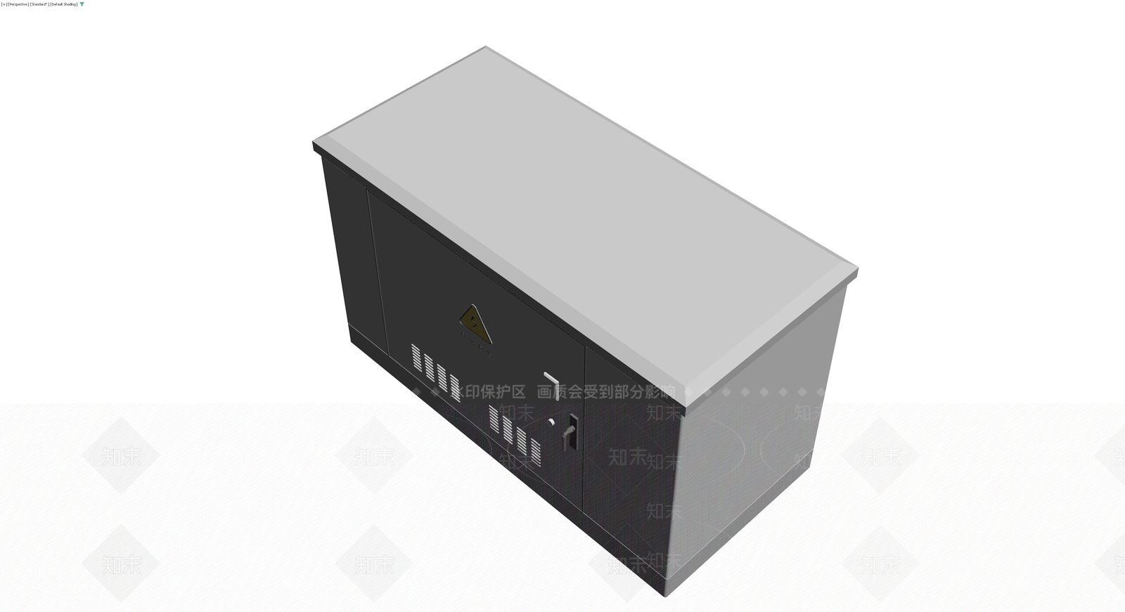 灰色电力配电箱3D模型下载【ID:1230691858】
