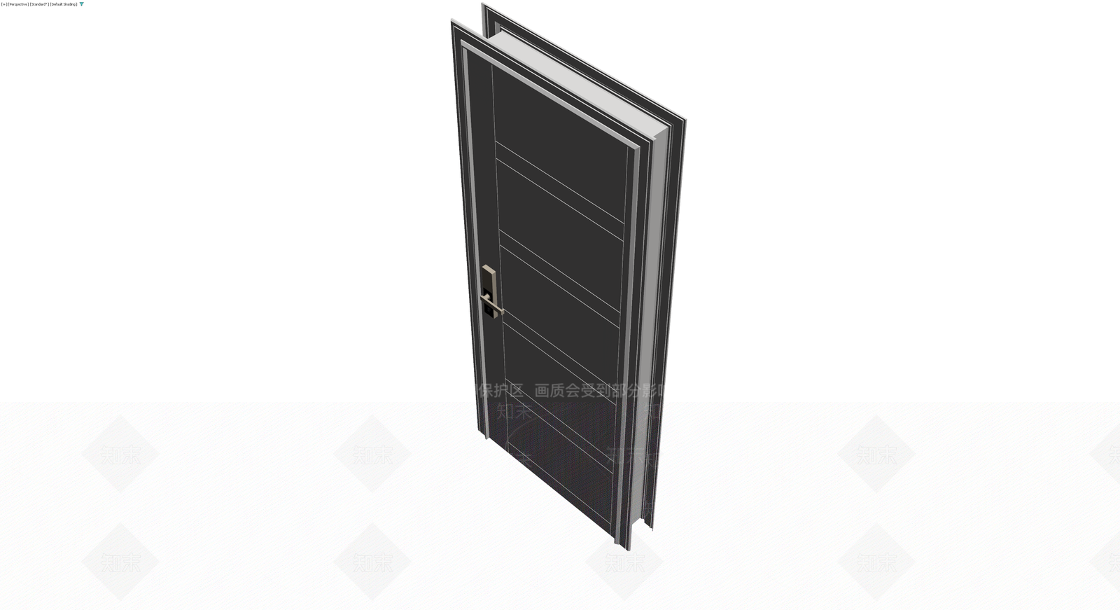 现代风格成品门3D模型下载【ID:1230178486】