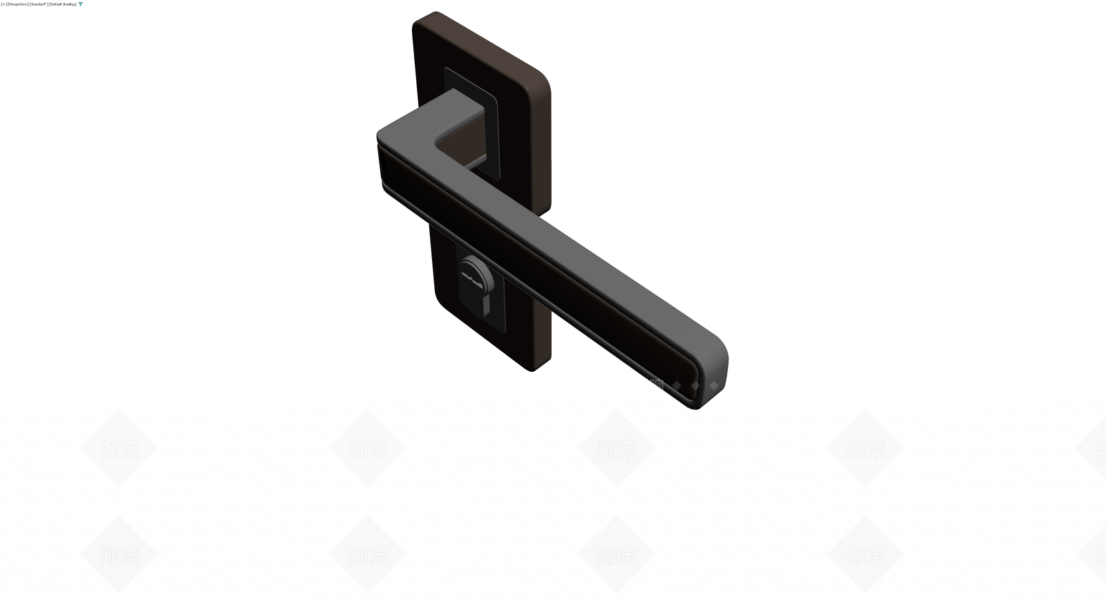 现代风格门把手组件3D模型下载【ID:1229950838】
