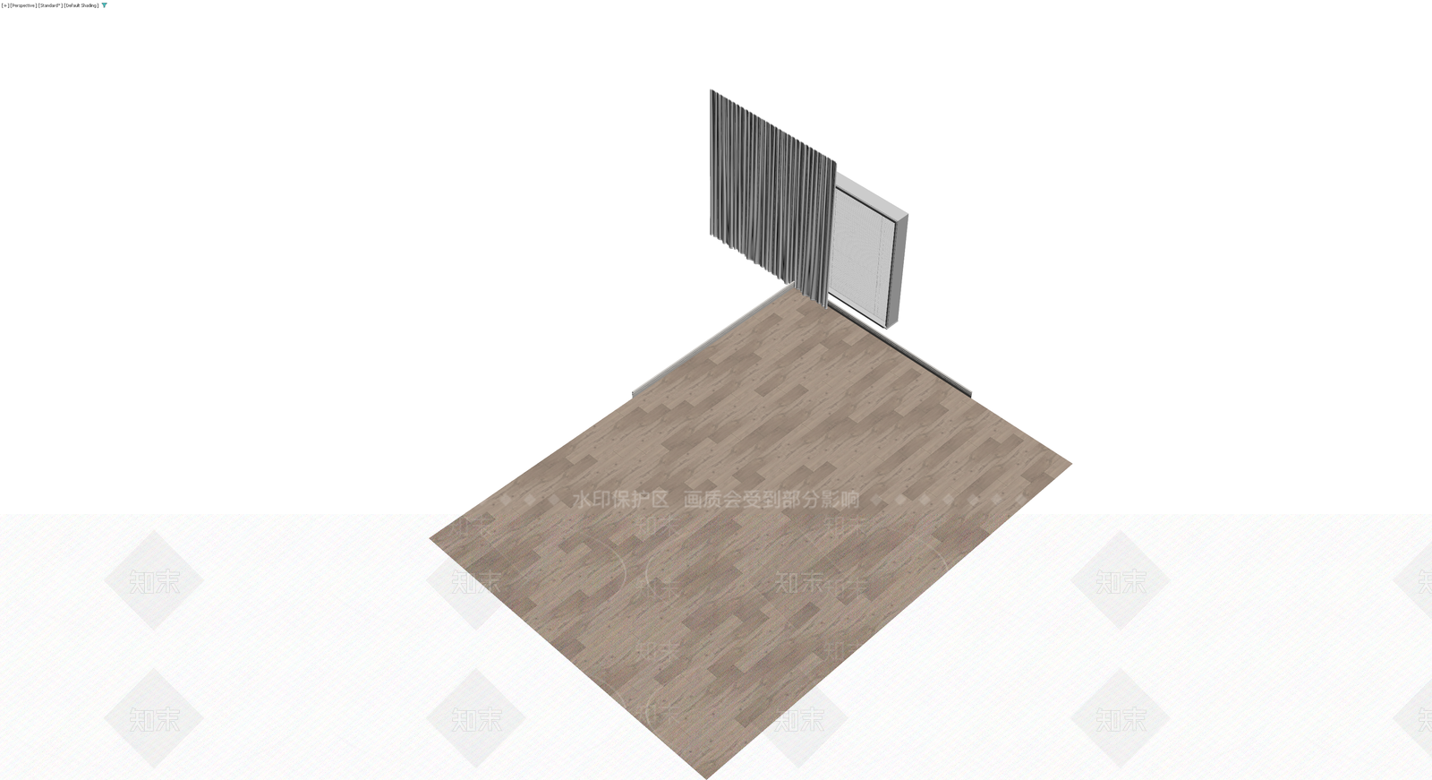 木地板与窗墙组合模块3D模型下载【ID:1230577486】