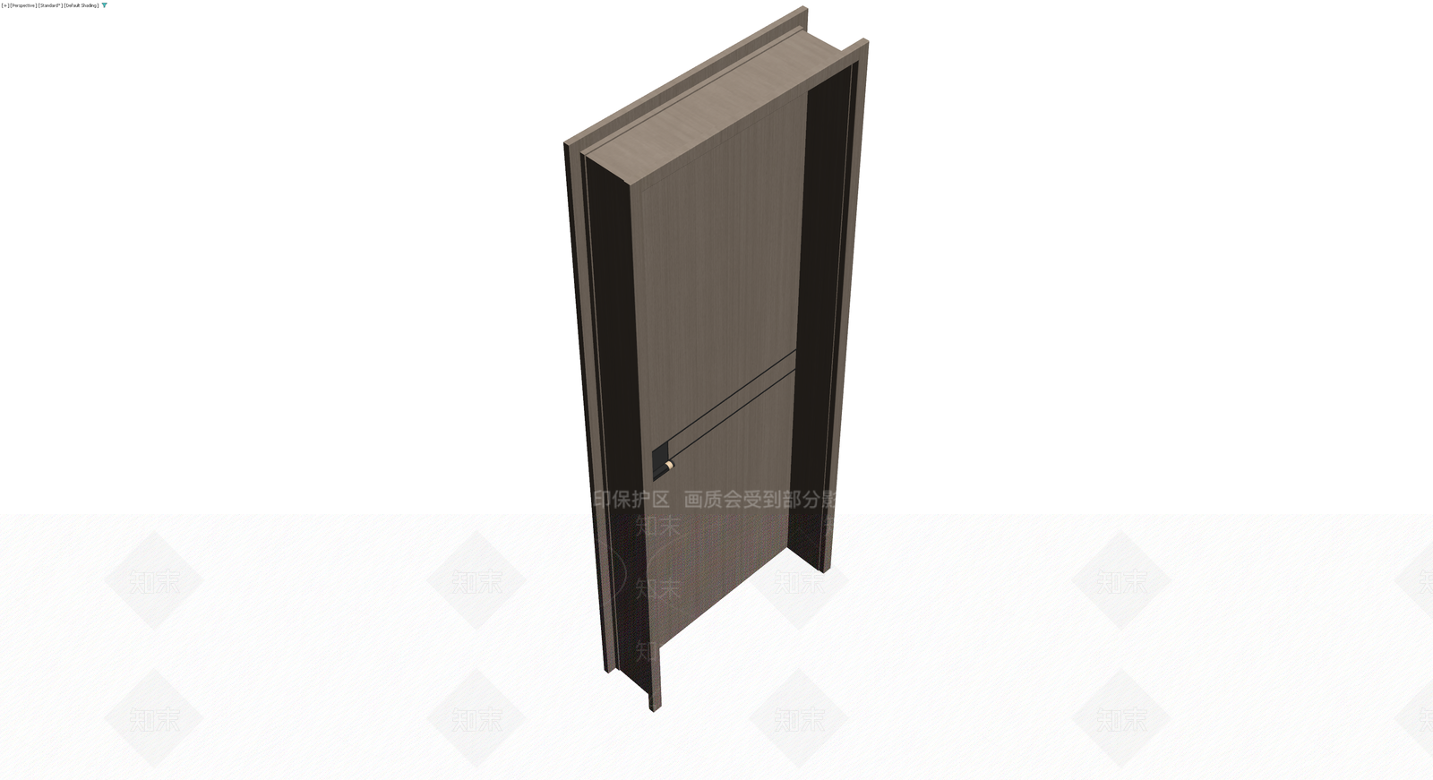 现代风格室内成品门3D模型下载【ID:1229861396】