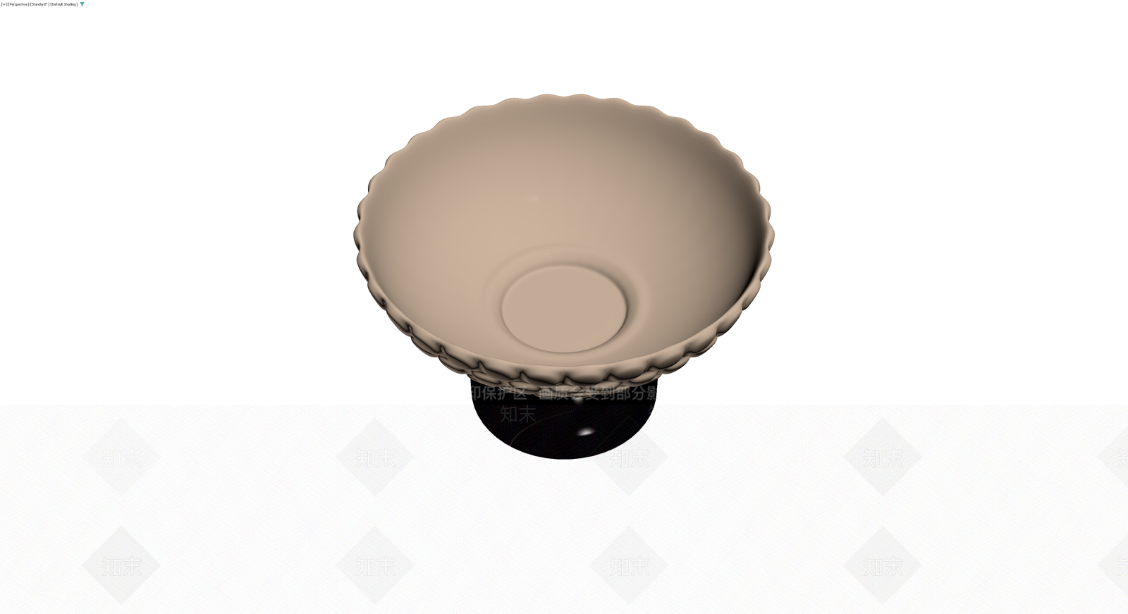 浮雕纹理高脚果盘3D模型下载【ID:1229976800】