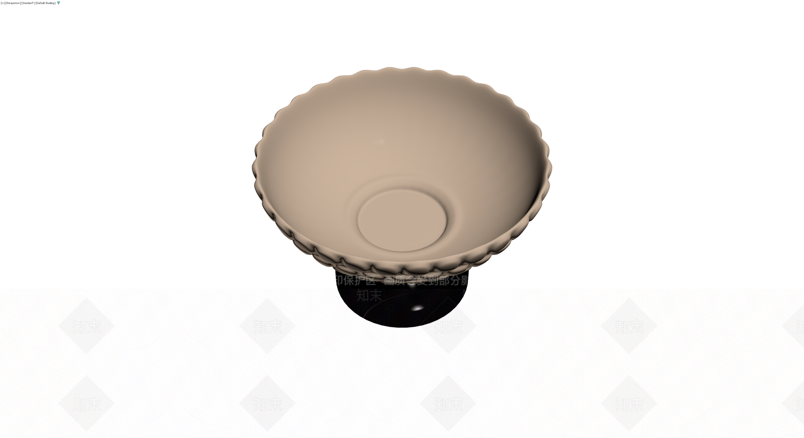 浮雕纹理高脚果盘3D模型下载【ID:1229976800】