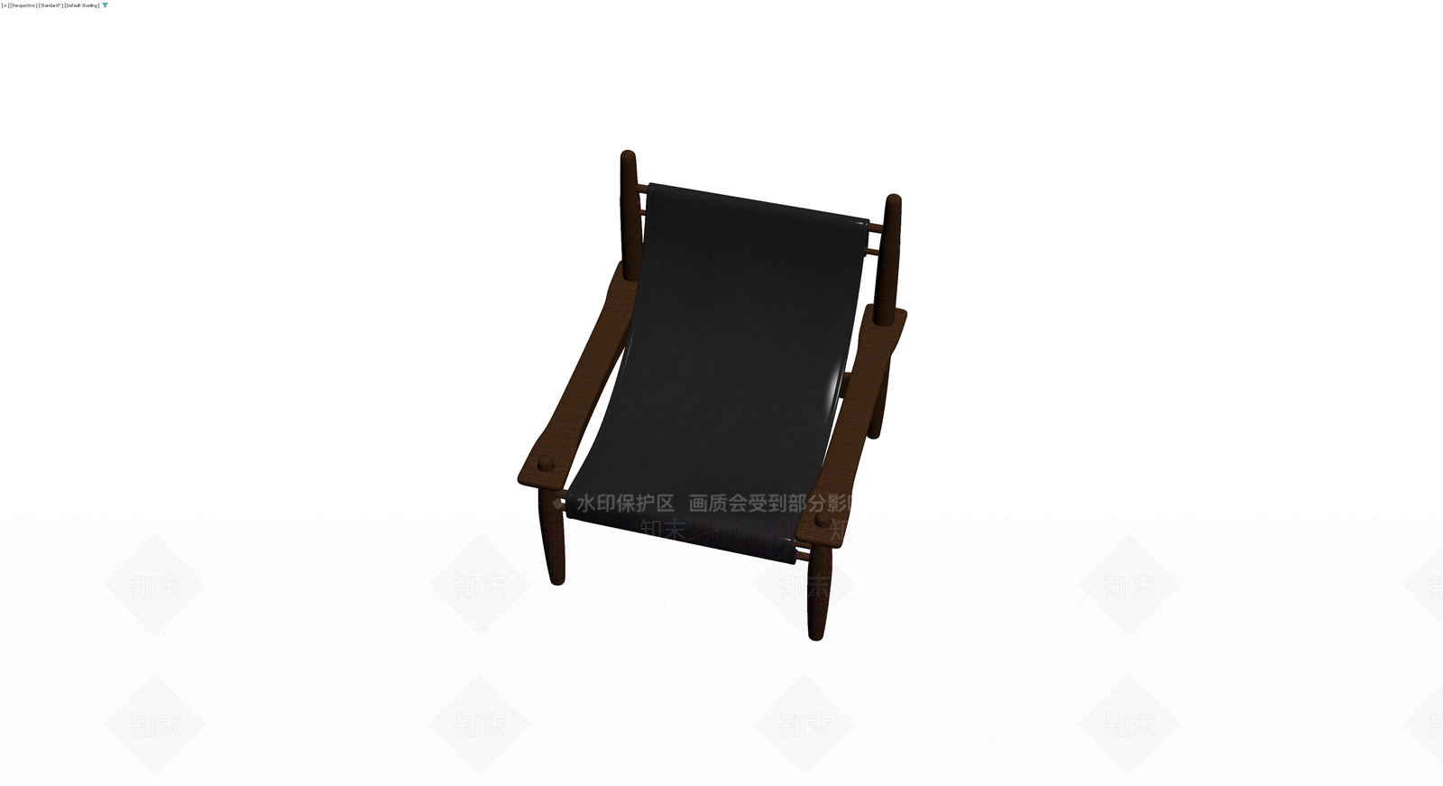 木质皮革休闲椅3D模型下载【ID:1229884249】