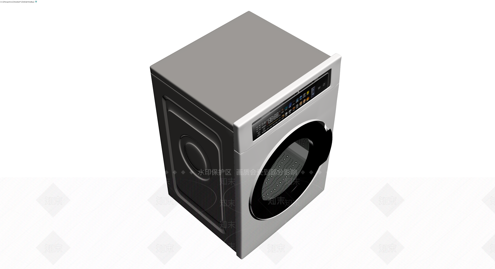 滚筒洗衣机灰模3D模型下载【ID:1229964003】