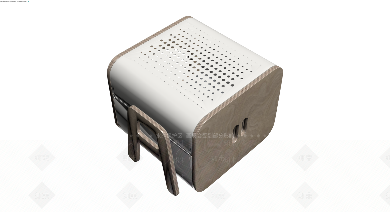 木质圆角宠物窝3D模型下载【ID:1230386455】