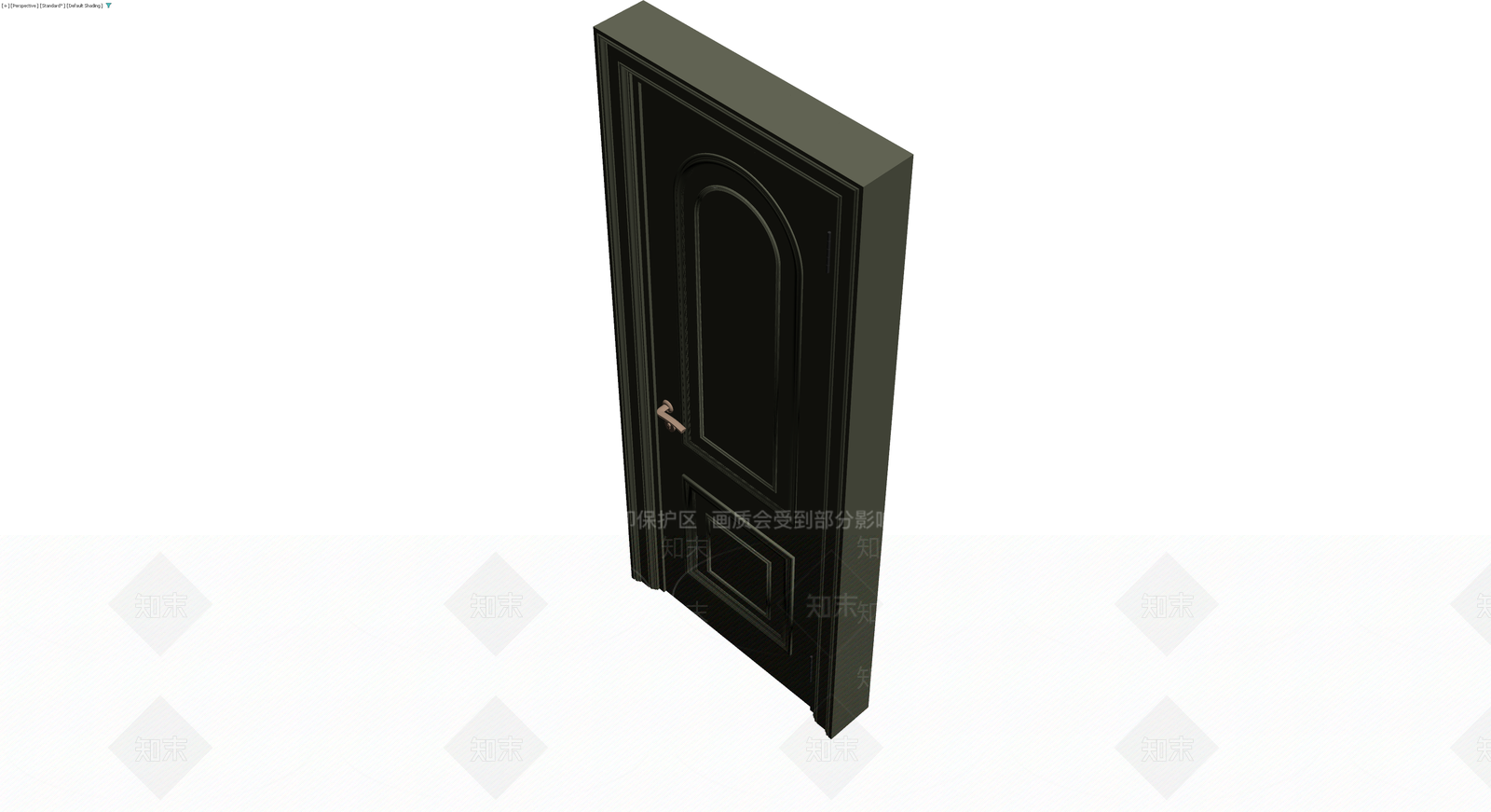 深色欧式双板门3D模型下载【ID:1229932323】