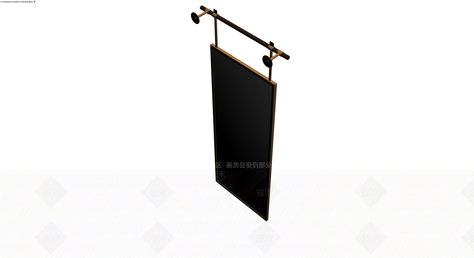 挂墙式长方形穿衣镜3D模型下载【ID:1229858046】