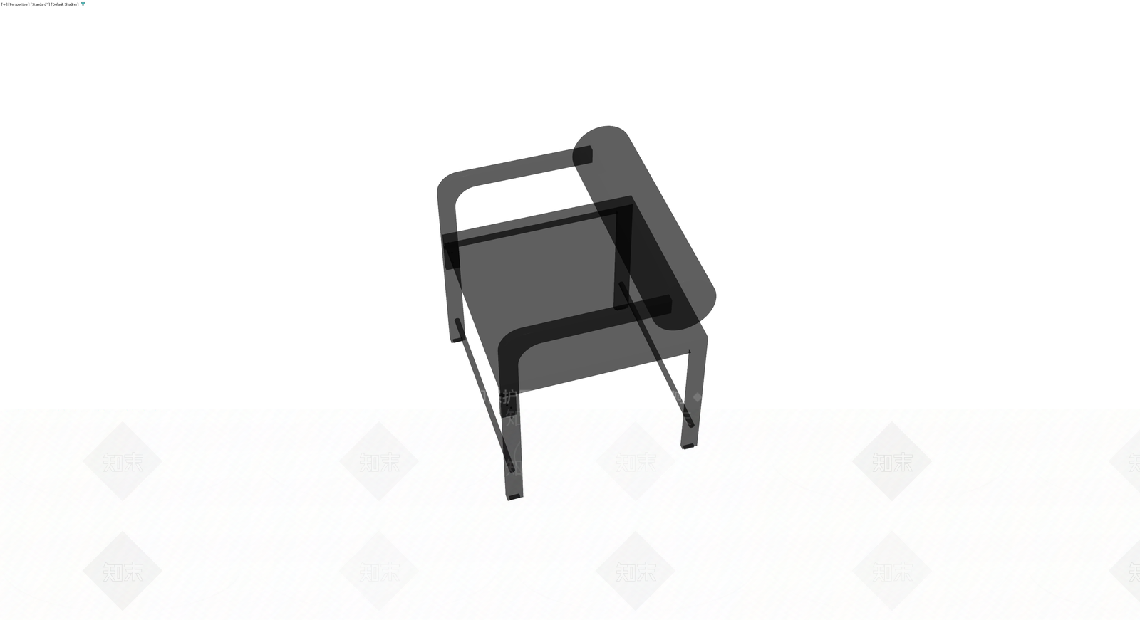现代风格灰色休闲椅3D模型下载【ID:1230144398】