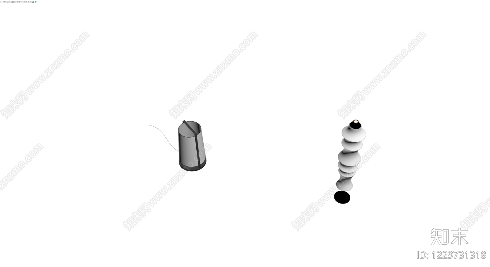 分层落地灯组件3D模型下载【ID:1229731318】