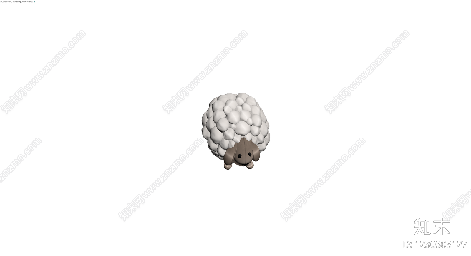 卡通风格绵羊模型3D模型下载【ID:1230305127】