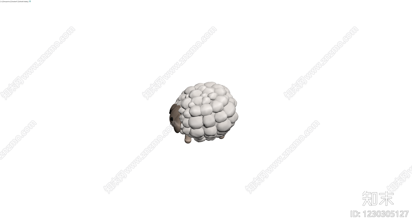 卡通风格绵羊模型3D模型下载【ID:1230305127】