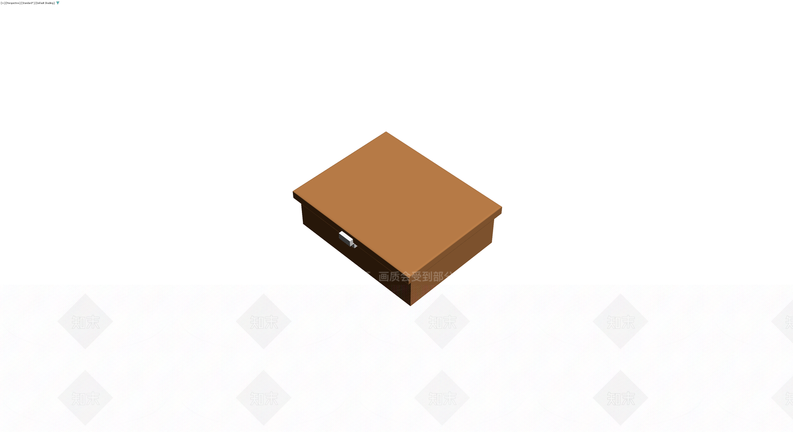 带锁扣棕色收纳盒3D模型下载【ID:1229954915】