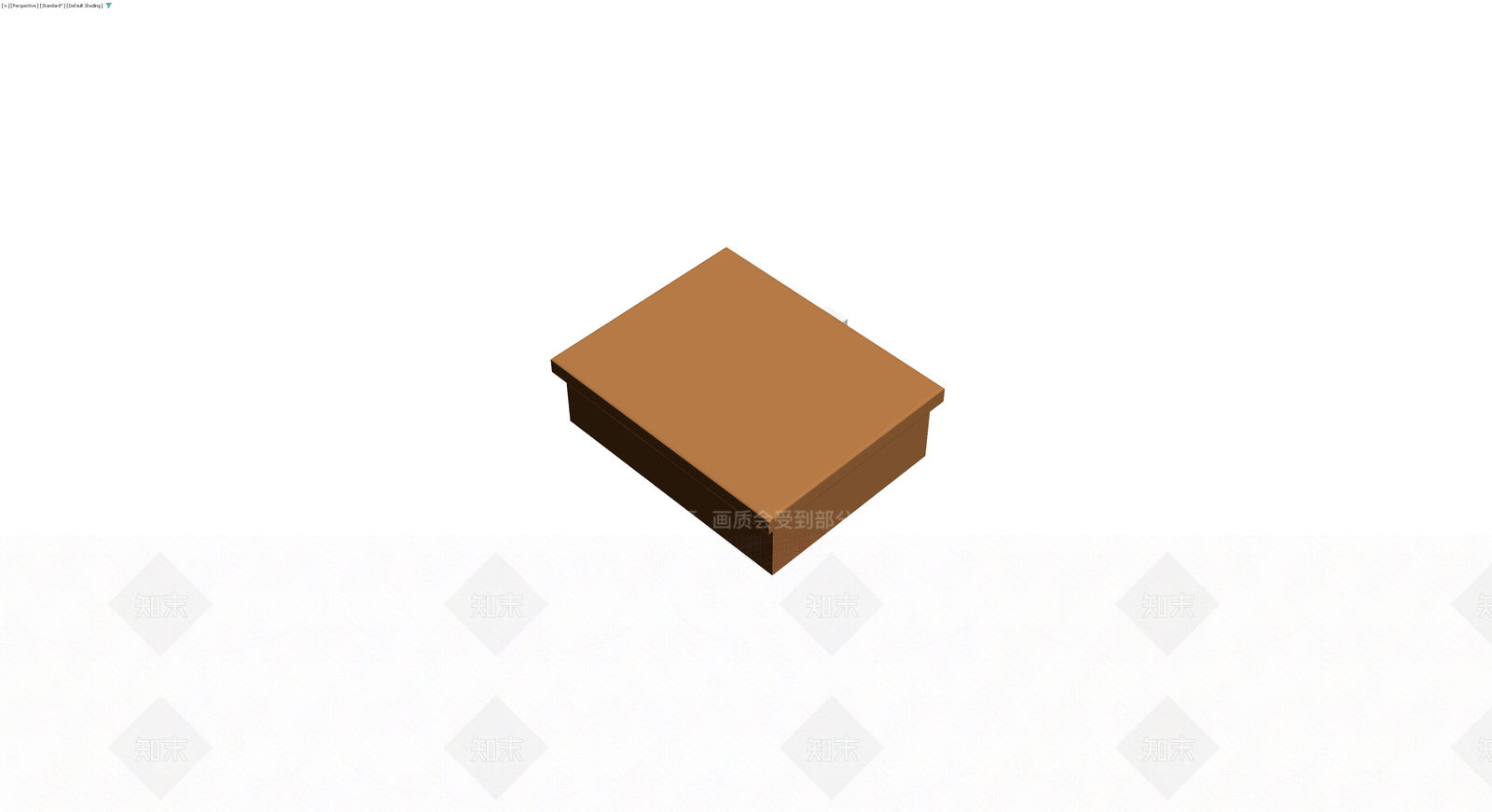 带锁扣棕色收纳盒3D模型下载【ID:1229954915】