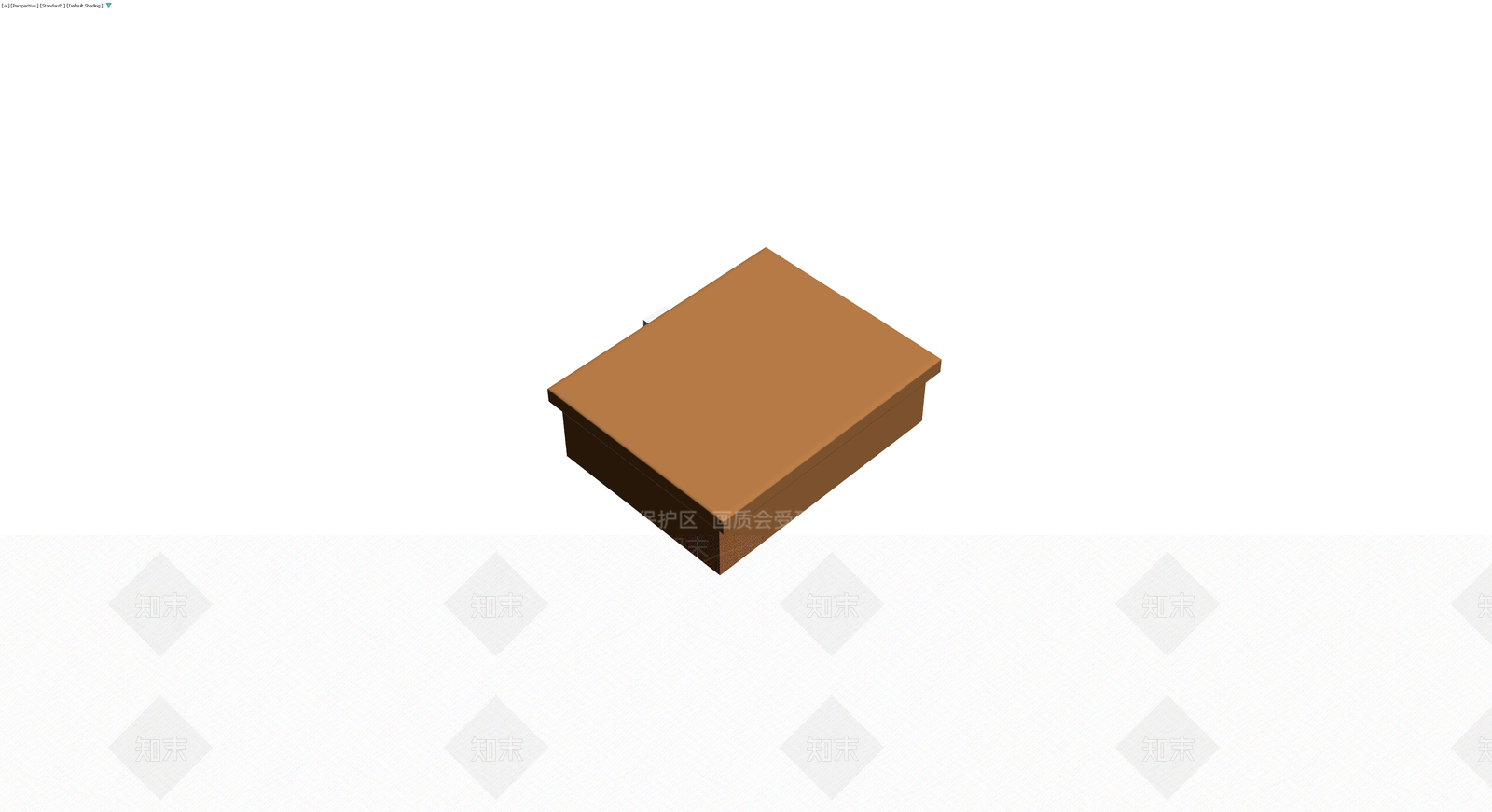 带锁扣棕色收纳盒3D模型下载【ID:1229954915】