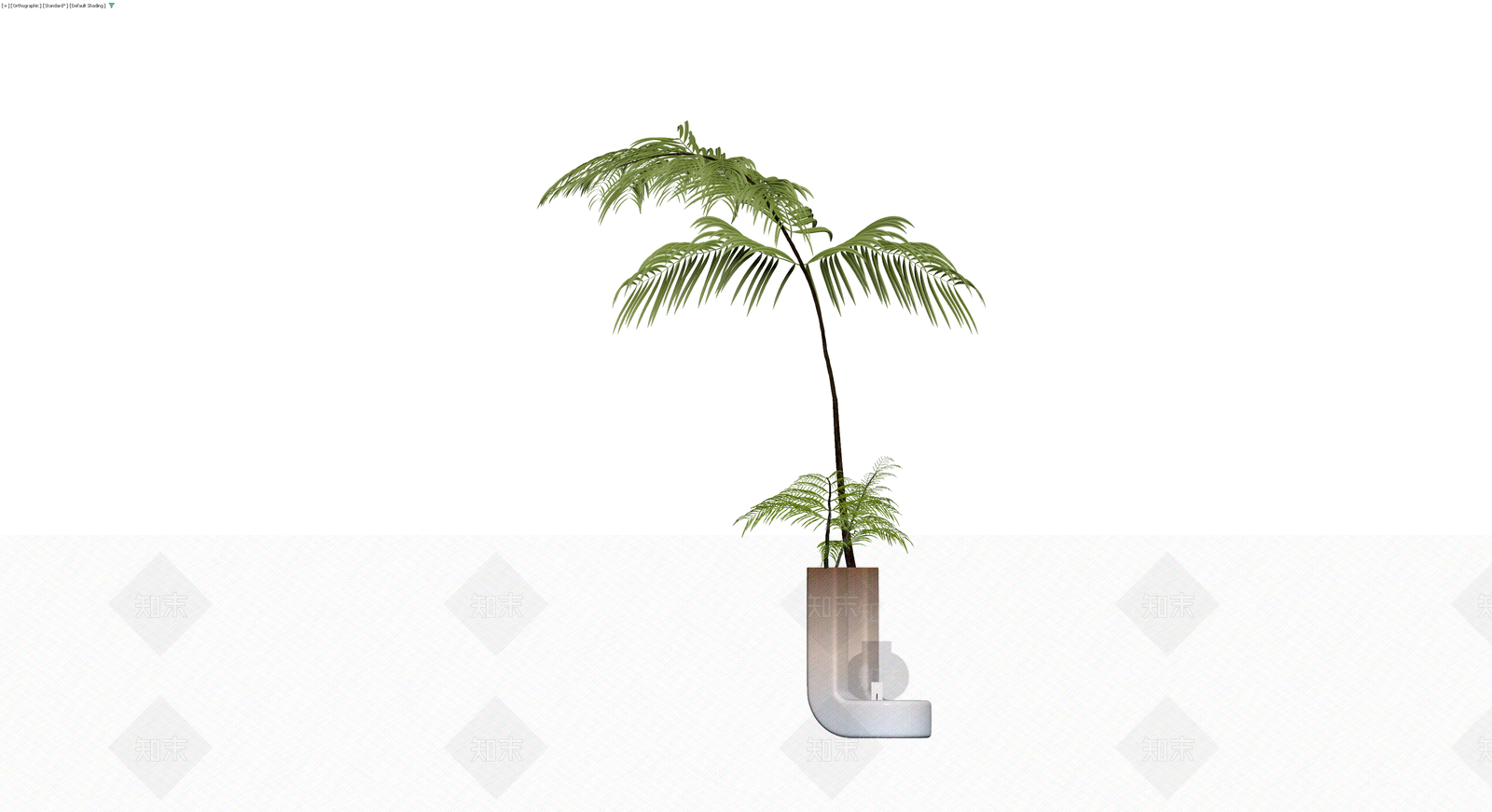 盆栽植物组合3D模型下载【ID:1229947636】