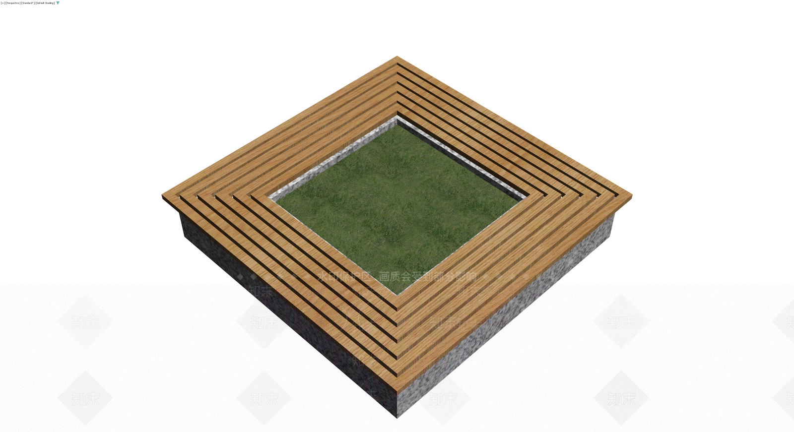 木质台阶景观模型3D模型下载【ID:1230383061】