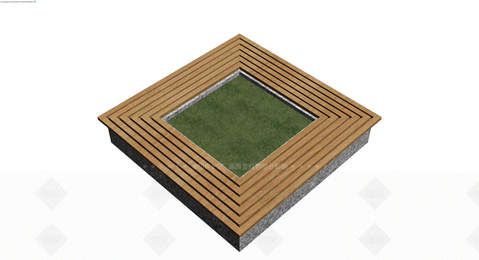木质台阶景观模型3D模型下载【ID:1230383061】